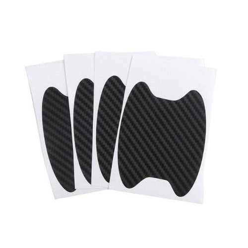 4Pcs/Set Car Door Sticker Carbon Fiber Scratches Resistant Cover Auto Handle Protection Film Exterior Styling Accessories New Car Door Handle Cup Scratch Protector Scratches Protective Films Clear Side Sticker Scratches Car Door Protector Films