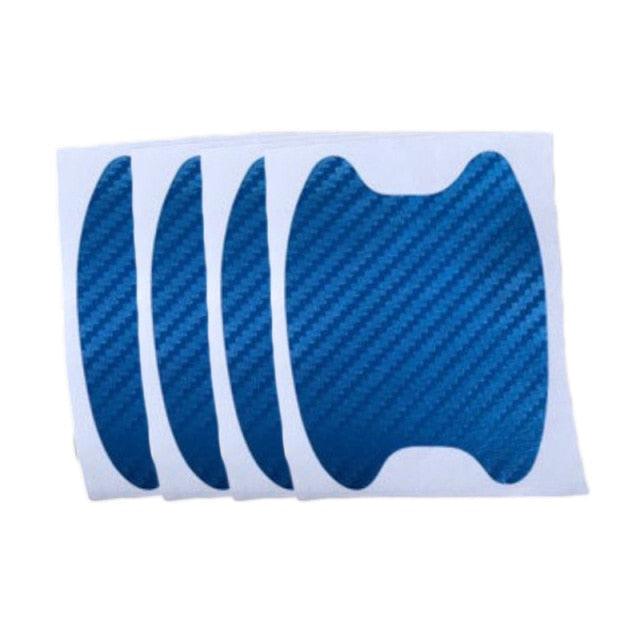 4Pcs/Set Car Door Sticker Carbon Fiber Scratches Resistant Cover Auto Handle Protection Film Exterior Styling Accessories New Car Door Handle Cup Scratch Protector Scratches Protective Films Clear Side Sticker Scratches Car Door Protector Films
