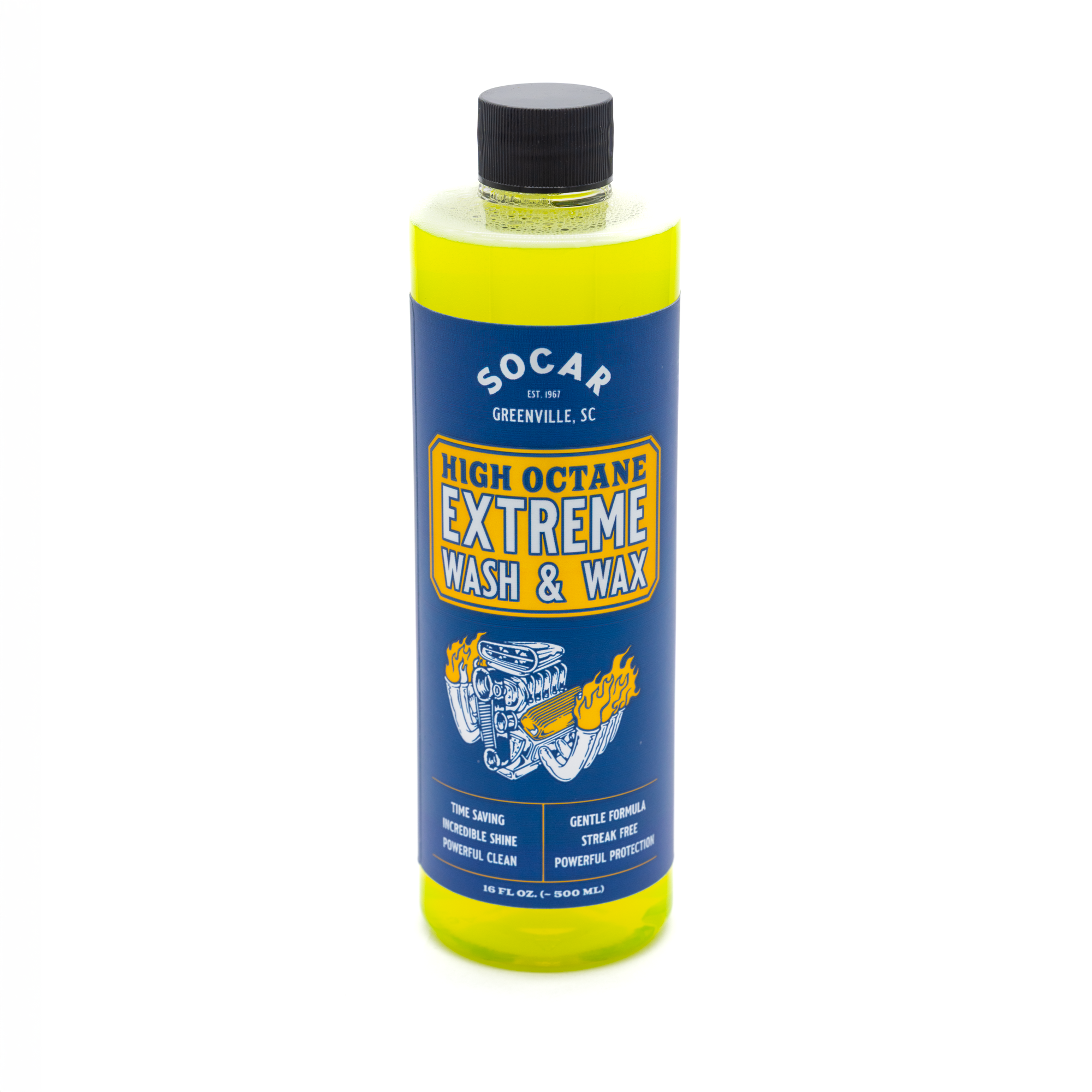 High Octane Extreme Ceramic Wash & Wax – Super Hydrophobic Car Soap for Shine & Protection